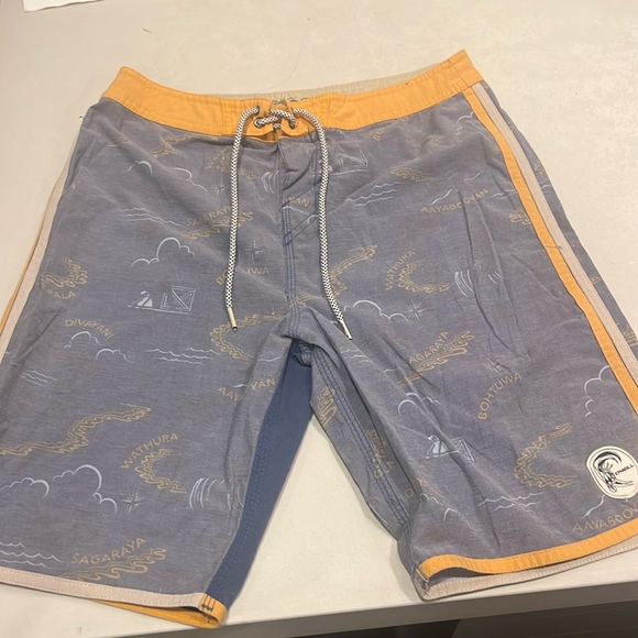 O’Neal surfer board short bathing suit not lined. Fun Hawaiian beach names sz29 - Picture 1 of 7
